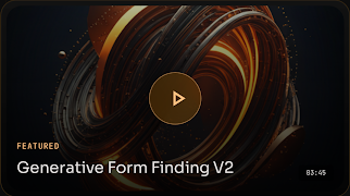 Generative form finding video preview